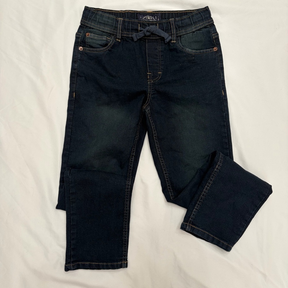Lucky Brand Dark Wash Kids Jeans - Navy Blue